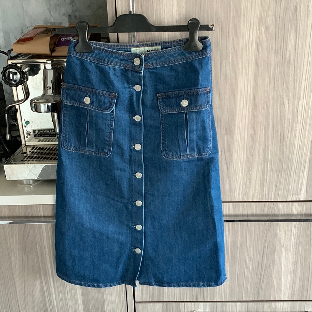 Topshop jeans skirt for sale
